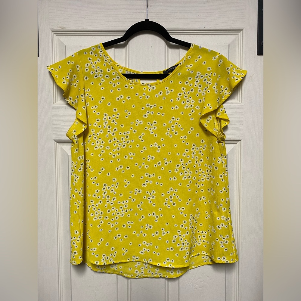 Women’s Yellow Papermoon Floral Blouse